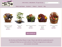 Tablet Screenshot of flowersbystella.biz